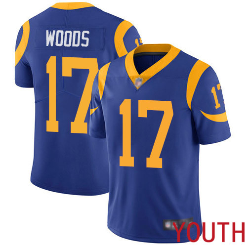 Los Angeles Rams Limited Royal Blue Youth Robert Woods Alternate Jersey NFL Football #17 Vapor Untouchable